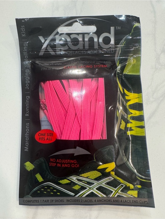 Xpand Shoes - XPAND Elastic No-Tie Shoelaces in Bright Pink